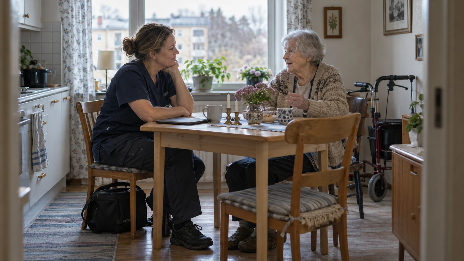 Home-care visit scheduling