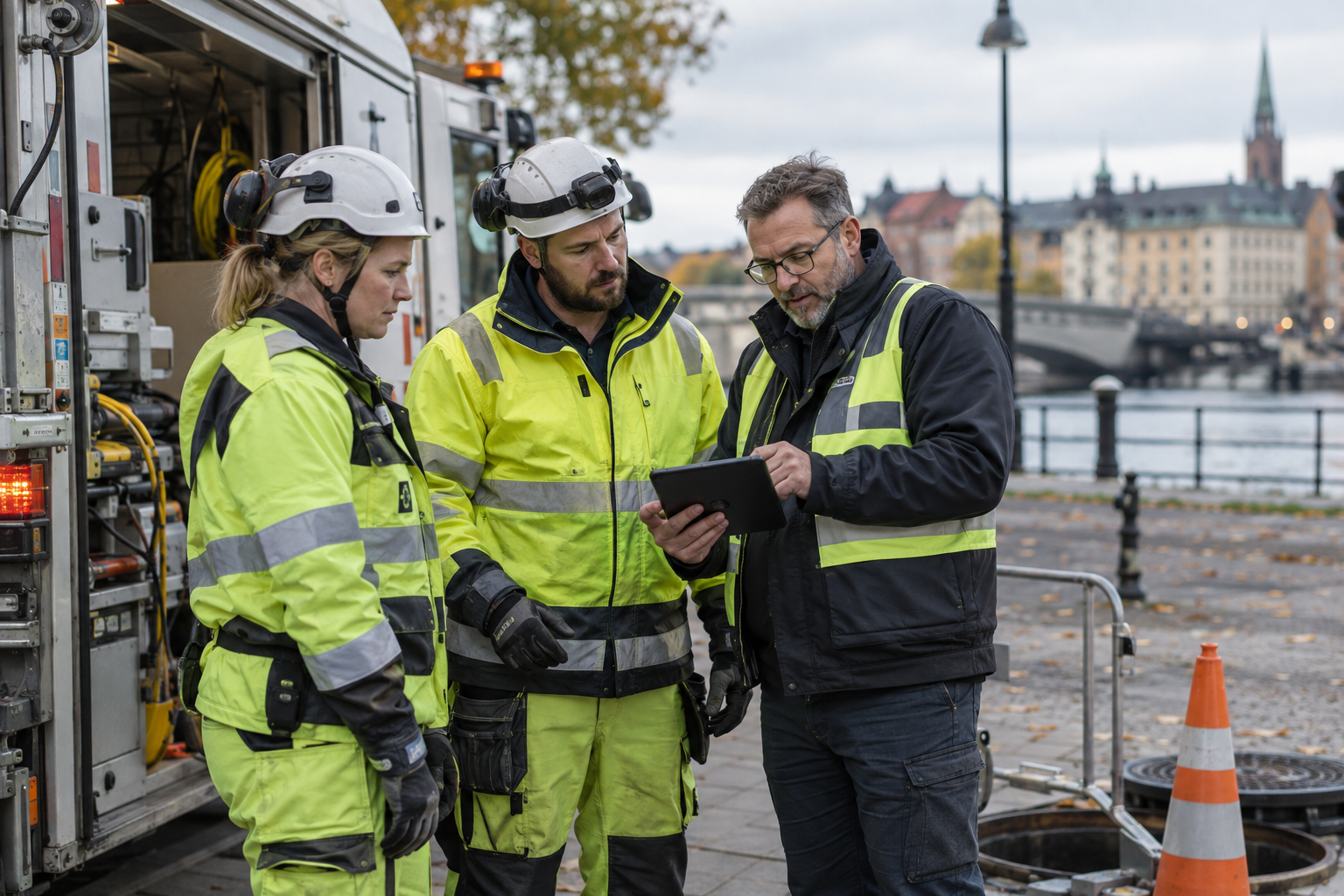 Connected worker safety monitoring